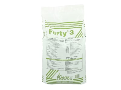 Planta Ferty® 3 Grün Universaldünger mit ausgewogenem NPK Verhältnis 15+10+15, mit Spurennährstoffen 25 kg Sack  