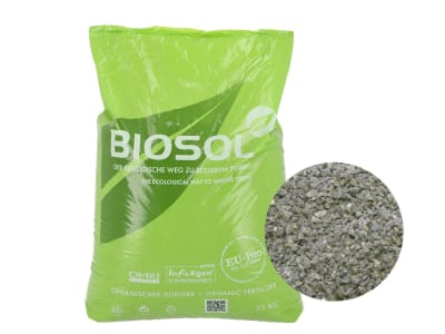 SW Düngesysteme BIOSOL granulierter, organischer NPK 7+1+1 Langzeitdünger, aus mikrobieller Pilzbiomasse 25 kg Sack  Granulat