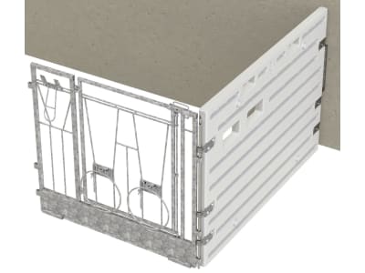 KERBL Kälberbox modular Erweiterung Einzelbucht, wandständig L x B 1,60 x 1,15 m, 14631