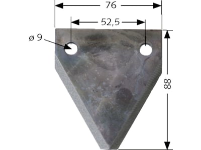 Fräsmesserklinge, 88 x 76 x 3 mm, gerade für Faresin