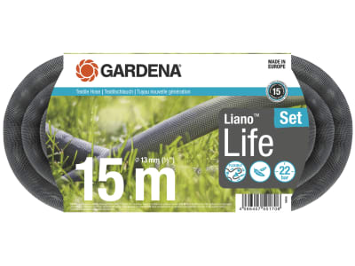 Gardena Textilschlauch Liano™ Life,Set 15 m 1/2" Gardena Textilschlauch Liano™ Life,Set 15 m 1/2"
