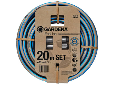 GARDENA EcoLine Schlauch Set 13 mm ½“, 20 m   im Set mit Armaturen