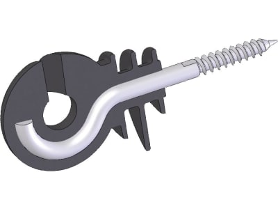 Ako Ringisolator Holzgewinde, schwarz, für Litze, Seil, Band bis 10 mm, mit Einschraubhilfe Ako Ringisolator Holzgewinde, schwarz, für Litze, Seil, Band bis 10 mm, mit Einschraubhilfe