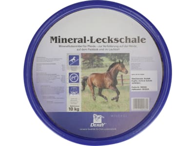 Derby Mineral Leckschale 10 Kg | Ciotola Leccatoia Sali Minerali Per Cavalli | Integratore Alimentare Per Pascolo