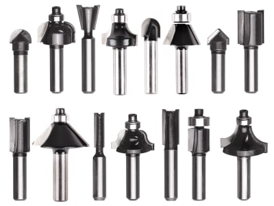 EINHELL Oberfräsen-Zubehör Router bit set 8 mm 15 pcs.  