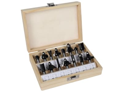 EINHELL Oberfräsen-Zubehör Router bit set 8 mm 15 pcs.  