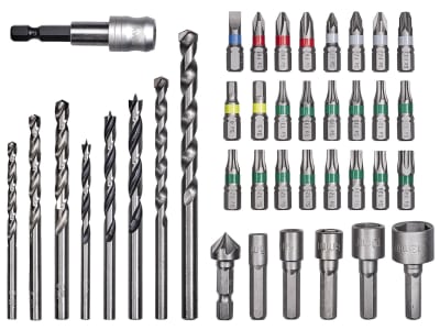 EINHELL Werkzeug-Zubehör Bit-Bohrerbox 39tlg. L-Box  