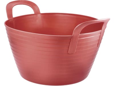 KERBL Aufbewahrungs- und Transportbehälter "FlexBag" 12 l, rot, Kunststoff, mit zwei Griffen, 323532