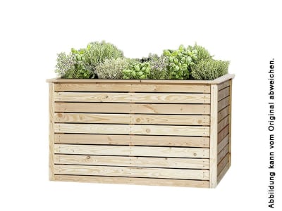  Hochbeet Lärche 120 x 80 x 80 cm  natur ohne Füllerde, Füllmenge 768 l