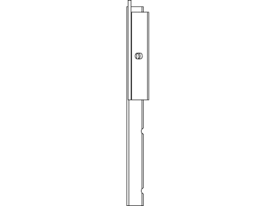 Warntafelhalter 2-teilig, steckbar