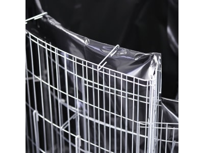 bellissa Gabionen-Kräuterspirale rund 110 x 90 x 60 cm  silver , Füllmenge 180 kg