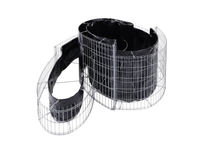 bellissa Gabionen-Kräuterspirale rund 110 x 90 x 60 cm  silver , Füllmenge 180 kg