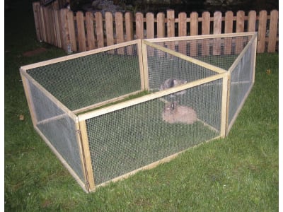 KERBL Freilaufgehege "Vario" 120 x 120 x 59 cm, 4-eckig mit Dach oder 6-eckig aufstellbar, 84399 KERBL Freilaufgehege "Vario" 120 x 120 x 59 cm, 4-eckig mit Dach oder 6-eckig aufstellbar, 84399