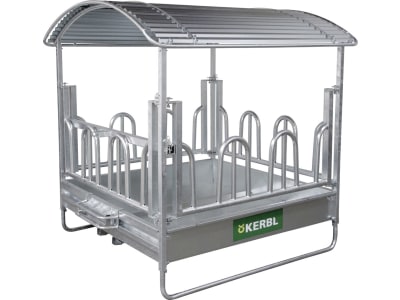 KERBL Heuraufe 2,12 x 2,50 x 2,12 m 12 Fressplätze, feuerverzinkt, für Rinder und Pferde, Rund- und Rechteckballen bis 1,80 m Länge, 291255 KERBL Heuraufe 2,12 x 2,50 x 2,12 m 12 Fressplätze, feuerverzinkt, für Rinder und Pferde, Rund- und Rechteckballen bis 1,80 m Länge, 291255