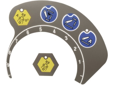 Aufklebersatz für EHR-Heck-Modul für Fendt Vario Bedienkonsole COM 1, 2, 3 