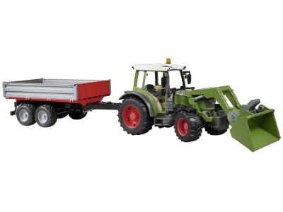 Bruder® Modell "Fendt Traktor 211 Vario" mit Frontlader und Bordwandanhänger 1:16, 02182