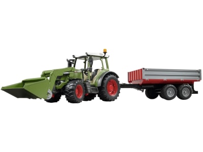 Bruder® Modell "Fendt Traktor 211 Vario" mit Frontlader und Bordwandanhänger 1:16, 02182