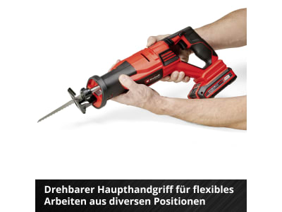 EINHELL Set - Professional Akku-Universalsäge TP-AP 18/28 Li BL inkl. 1x 2,0Ah PXC Akku & Ladegerät  