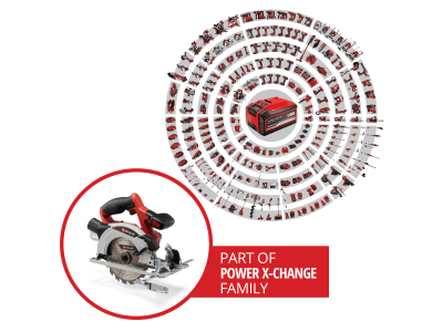 EINHELL Set -  Power X-Change Akku-Handkreissäge TE-CS 18/165-1 Li + PXC-Starter-Kit  