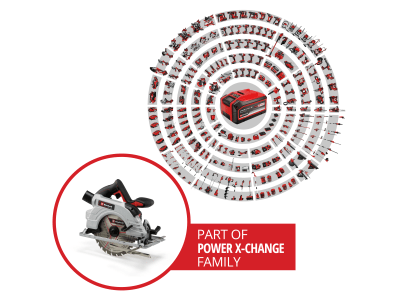 EINHELL Set - Professional Akku-Handkreissäge TP-CS 18/190 Li BL inkl. 1x 4,0Ah Akku & Ladegeräte   