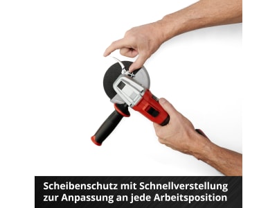 EINHELL Set - Professional Akku-Winkelschleifer AXXIO 18/125 Q inkl. 1x 4,0Ah PXC  Akku & Ladegerät  