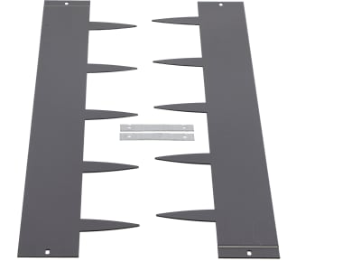 bellissa Rasenkante Spina 2er-Set Stahlblech anthrazit 103 x 16 cm 