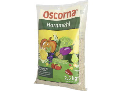 Oscorna® Hornmehl organischer Stickstoffdünger N 12 mit 85-90 % humusbildender Substanz und Spurenelementen 2,5 kg Beutel  Mehl