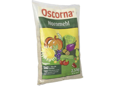 Oscorna® Hornmehl organischer Stickstoffdünger N 12 mit 85-90 % humusbildender Substanz und Spurenelementen 2,5 kg Beutel  Mehl