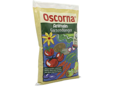 Oscorna® Animalin Gartendünger organischer NPK 7+4+0.5 Naturdünger mit Sofort- u. Langzeitwirkung, für Sträucher, Blumen und Zierpflanzen 2,5 kg Beutel  Pulver