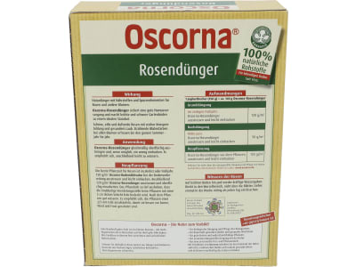 Oscorna® Rosendünger organischer NPK 6+9+0.5 Dünger, 100% natürlichen Rohstoffen,für Rosen und andere Blumen 1 kg Karton  