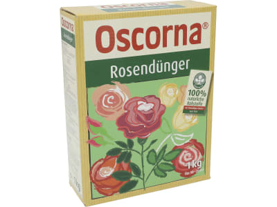 Oscorna® Rosendünger organischer NPK 6+9+0.5 Dünger, 100% natürlichen Rohstoffen,für Rosen und andere Blumen 1 kg Karton  