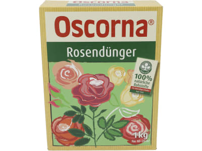 Oscorna® Rosendünger organischer NPK 6+9+0.5 Dünger, 100% natürlichen Rohstoffen,für Rosen und andere Blumen 1 kg Karton  