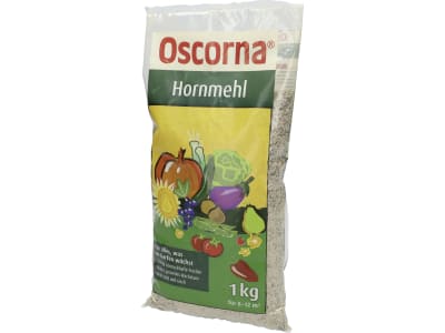 Oscorna® Hornmehl organischer Stickstoffdünger N 12 mit 85-90 % humusbildender Substanz und Spurenelementen 1 kg Beutel  Mehl