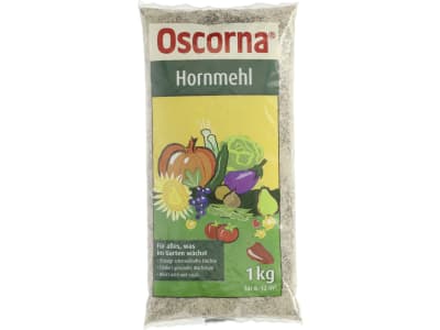 Oscorna® Hornmehl organischer Stickstoffdünger N 12 mit 85-90 % humusbildender Substanz und Spurenelementen 1 kg Beutel  Mehl
