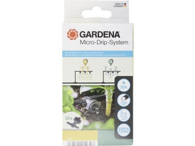 Gardena Micro-Drip-System Reihentropfer druckausgleichend Länge:37 mm Bewässerung für Topfpflanzen 13312-20 Gardena Micro-Drip-System Reihentropfer druckausgleichend Länge:37 mm Bewässerung für Topfpflanzen 13312-20