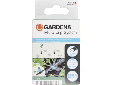Gardena Micro-Drip-System Reihen-Kleinflächendüse  10x Kleinflächendüse, 1x Verschluss Bewässerung für Pflanzflächen 13316-20