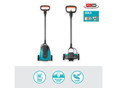 Gardena Akku-Rasenmäher HandyMower 22/18V P4A 50 ohne Akku, ohne Ladegerät für kleine und komplexe Rasenflächen bis zu 50 m² pro Akku-Laufzeit Gardena Akku-Rasenmäher HandyMower 22/18V P4A 50 ohne Akku, ohne Ladegerät für kleine und komplexe Rasenflächen bis zu 50 m² pro Akku-Laufzeit