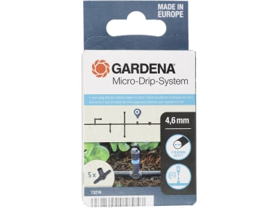 GARDENA Micro-Drip-System T-Stück für Sprühdüsen   4,6 mm (3/16'') Bewässerung 13216-20