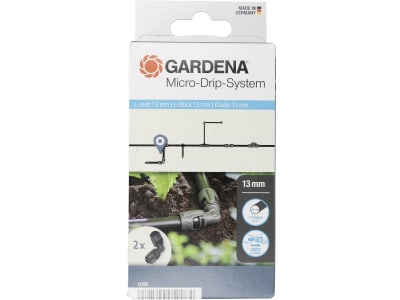 Gardena Micro-Drip-System L-Stück 13 mm (1/2'') Bewässerung 13202-20 Gardena Micro-Drip-System L-Stück 13 mm (1/2'') Bewässerung 13202-20