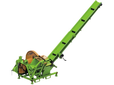 Posch® Wipp-Kreissäge "WZ700" Gelenkwelle, 4 m-Förderband, purr-Widia-Kreissägeblatt (WL), M1365SWLF4 Posch® Wipp-Kreissäge "WZ700" Gelenkwelle, 4 m-Förderband, purr-Widia-Kreissägeblatt (WL), M1365SWLF4
