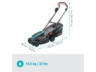 Gardena Akku-Rasenmäher PowerMax 37/36V P4A solo Akku-Laufzeit für bis zu 500 m² Rasenfläche Gardena Akku-Rasenmäher PowerMax 37/36V P4A solo Akku-Laufzeit für bis zu 500 m² Rasenfläche