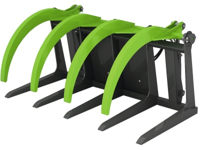 Heizomat® Greifzange "HG 1800 5/4" 4 Zinken, 5 Gegenklauen, für den Transport von Stamm- und Wipfelholz und Busch- und Strauchwerk
