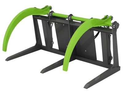Heizomat® Greifzange "HG 1800 3/2" 2 Zinken, 3 Gegenklauen, für den Transport von Stamm- und Wipfelholz und Busch- und Strauchwerk