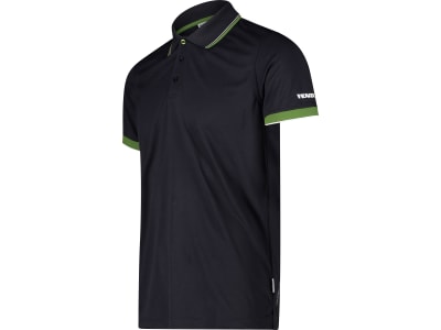 Fendt Poloshirt für Herren Gr. L schwarz; grün, Fendt-Logo seitlich am Ärmel, von CMP, X991022028000