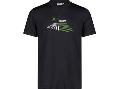 Fendt T-Shirt für Herren schwarz, Frontdruck mit Fendt-Logo vorn, von CMP