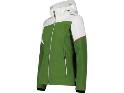 Fendt Softshelljacke für Damen weiß; grün; rot, mit abnehmbarer Kapuze, Fleece innen, Seitentaschen, Fendt-Logo, von CMP Fendt Softshelljacke für Damen weiß; grün; rot, mit abnehmbarer Kapuze, Fleece innen, Seitentaschen, Fendt-Logo, von CMP