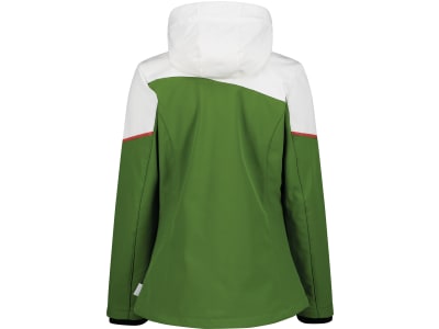 Fendt Softshelljacke für Damen weiß; grün; rot, mit abnehmbarer Kapuze, Fleece innen, Seitentaschen, Fendt-Logo, von CMP Fendt Softshelljacke für Damen weiß; grün; rot, mit abnehmbarer Kapuze, Fleece innen, Seitentaschen, Fendt-Logo, von CMP