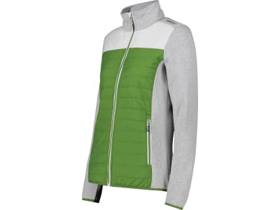 Fendt Hybridjacke für Damen Gr. L grau; weiß; grün, mit Kragen