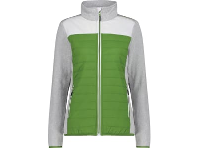 Fendt Hybridjacke für Damen grau; weiß; grün, mit Kragen, zwei Seitentaschen, Fendt-Logo, von CMP Fendt Hybridjacke für Damen grau; weiß; grün, mit Kragen, zwei Seitentaschen, Fendt-Logo, von CMP
