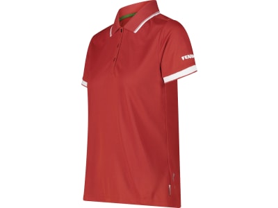 Fendt Poloshirt für Damen rot; weiß, Fendt-Logo seitlich am Ärmel, von CMP, 